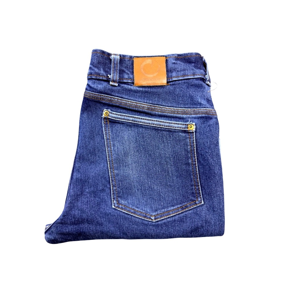 Origin Legit Fit Mens Jeans Size 32 Blue Denim Made in USA Style Factory